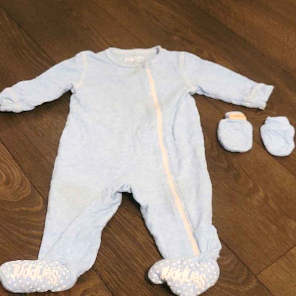 🍼Juddlies Footed Sleeper and Mittens